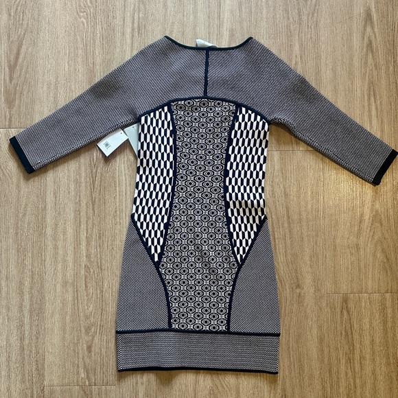 A.L.C. Jay Dress Geometric Jacquard Knit Bodycon NWT Size S - Picture 8 of 15
